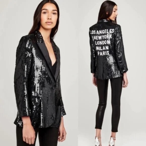 NWT L'Agence Neval Sequin Blazer